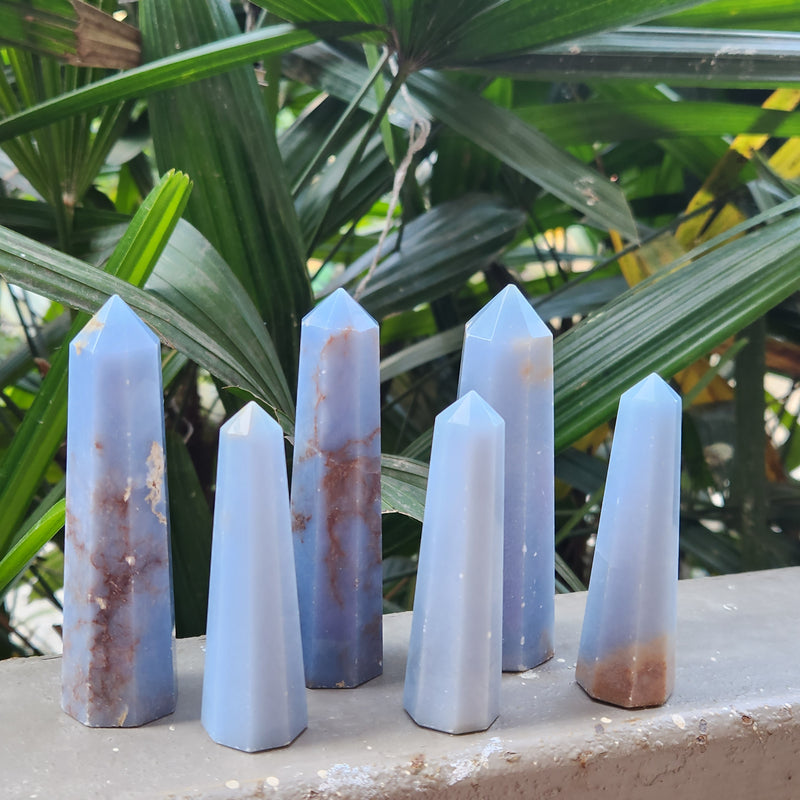 Angelite Crystal Wand / Tower