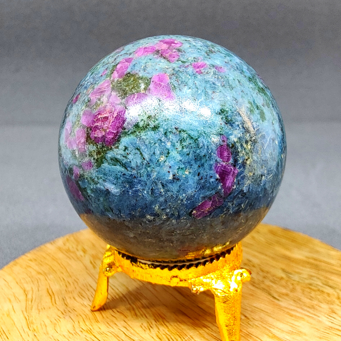 Ruby Zoisite Crystal Ball Sphere to Reduce Anger and Depression