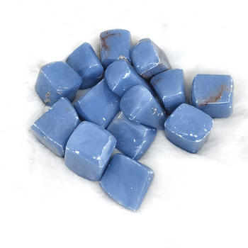 Angelite (Anhydrite) Tumbled Stone for Intuition, Communication and Higher Self