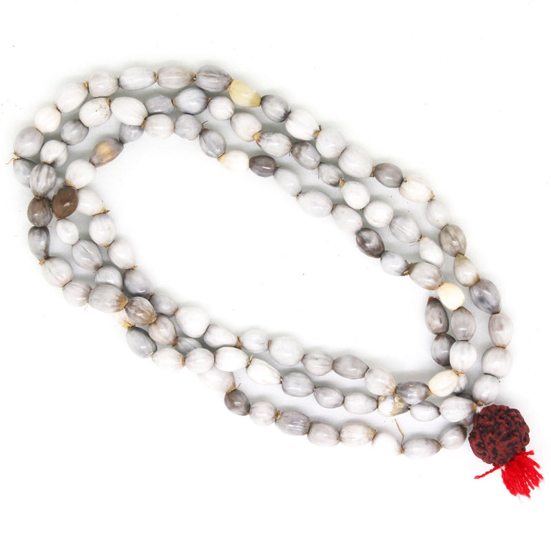 Natural Vaijanti Mala - Handcrafted Braj Forest Seed Prayer Beads
