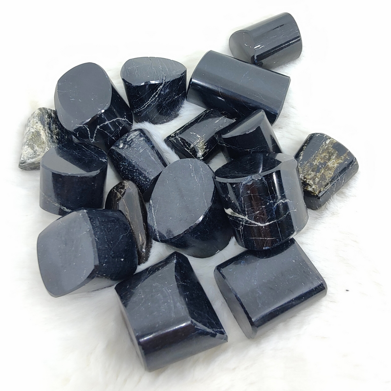Energize Black Tourmaline Tumbled Stones for Protection, Grounding and Calming