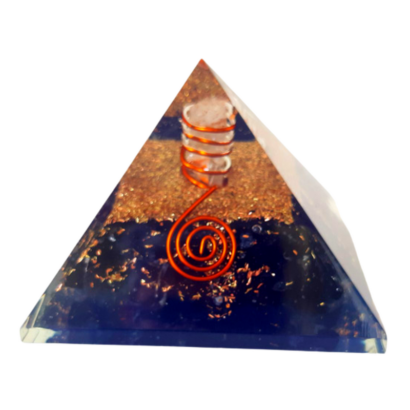 Black Tourmaline Orgone Pyramid for Protection and Aura Balancing