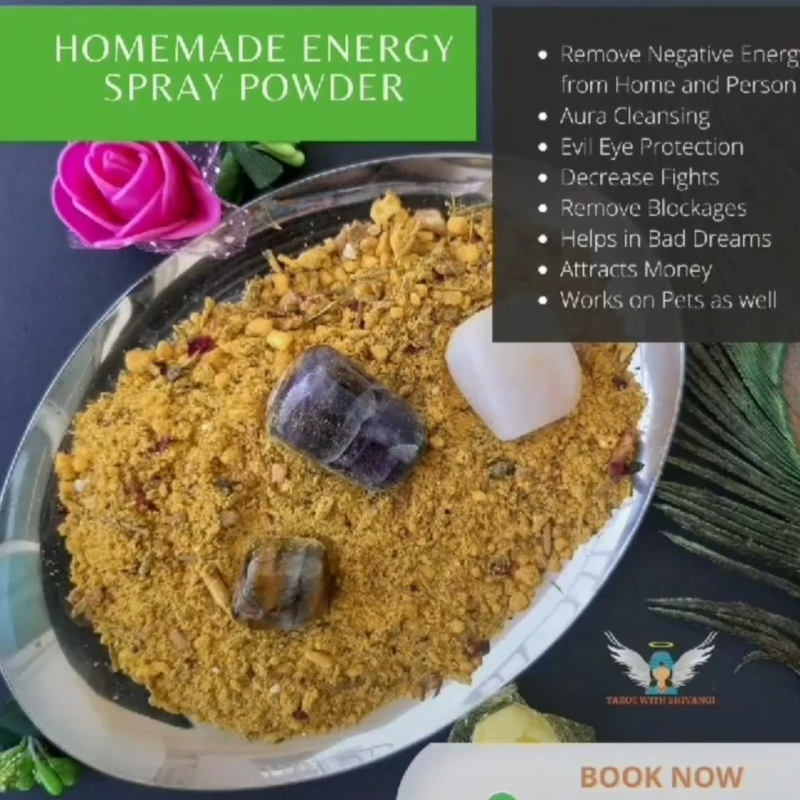 Energy Spray Powder with 3 small crystals