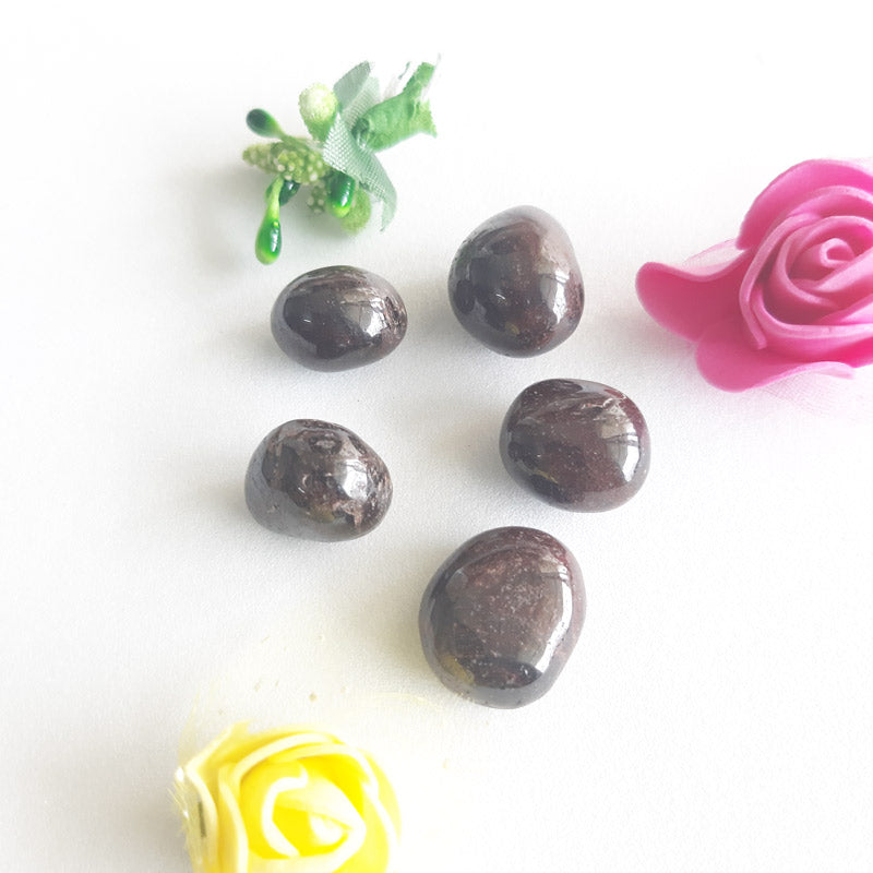 Garnet Tumbled Stone for Reducing Depression and Anger- 1 set of 2 pcs