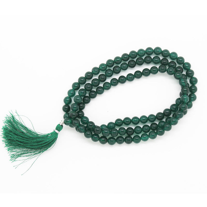 Green Jade Stone Mala 108 Beads
