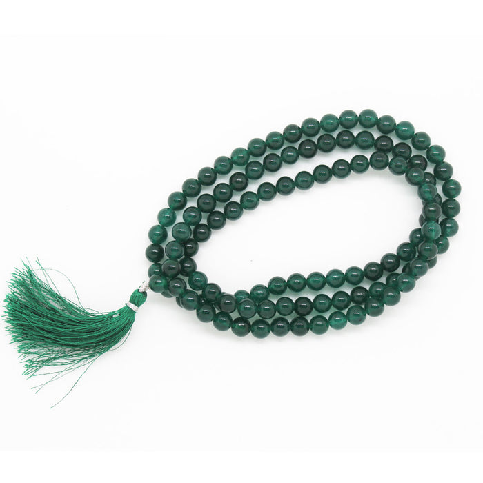 Certified Original Green Jade Stone Rosary Mala