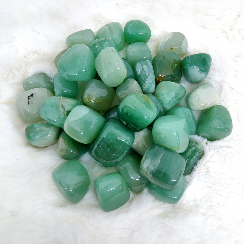 Green Aventurine Tumbled Stone for Healing, Abundance and Growth