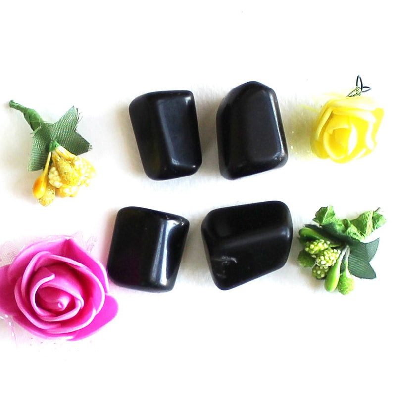 Black Agate Tumbled Stone for Protection, Grounding and Calming