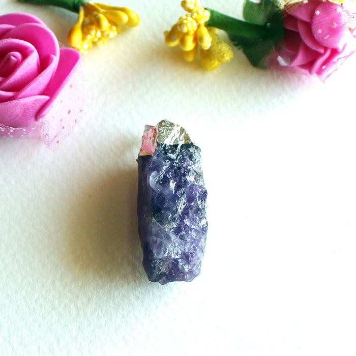 Raw Amethyst Pendant for Protection, Purification and Spirituality