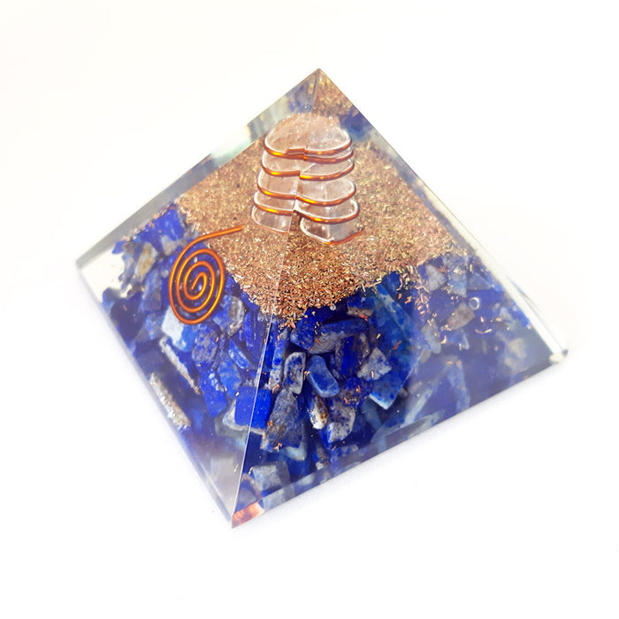 Lapis Lazuli Orgone Pyramid for Communication, Intuition and Inner Power