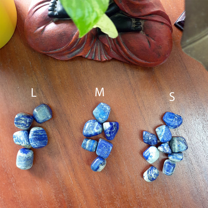 Lapis Lazuli Tumbled Stone for Communication, Intuition and Inner Power