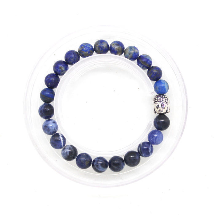 Certified & Energised Lapis Lazuli and Sodalite Bracelet for Throat Chakra