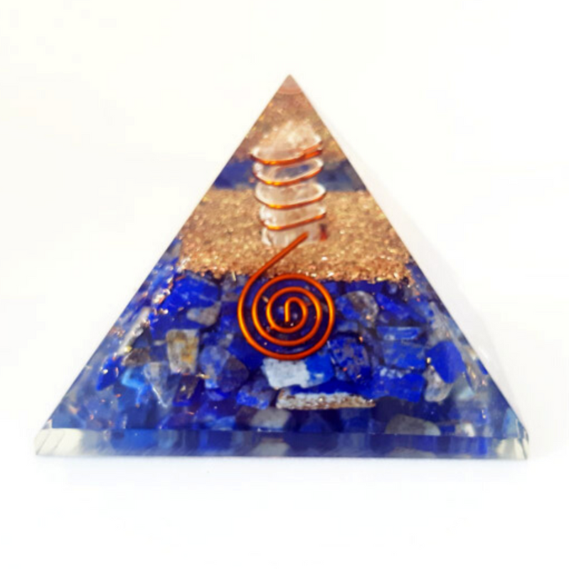 Lapis Lazuli Orgone Pyramid for Communication, Intuition and Inner Power