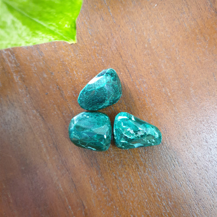 Malachite Tumbled Stone for Protection and Healing