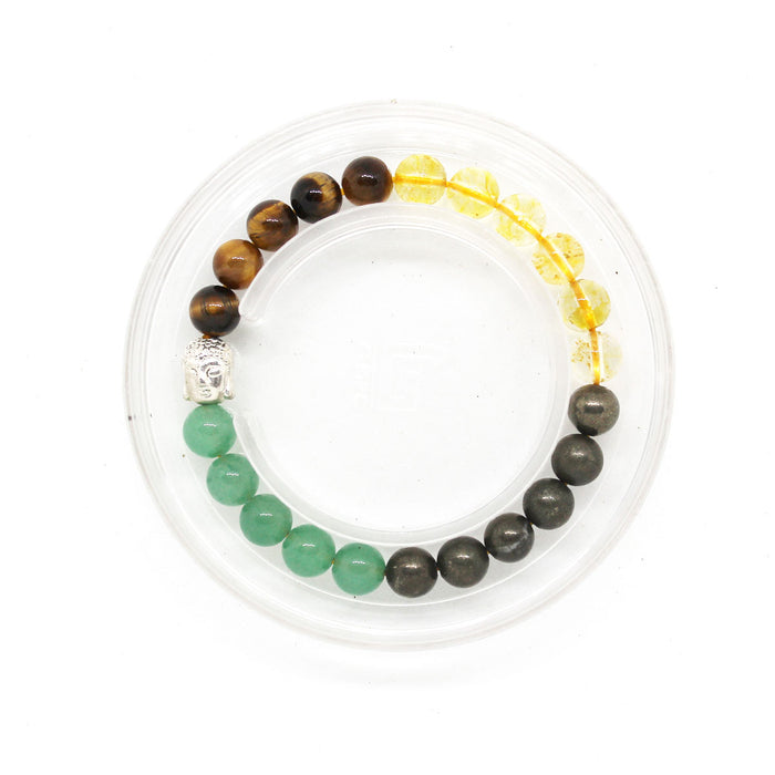 Buy Astroghar Multicolor Crystal Citrine And Pyrite Stretch Bracelet For  Men And Women Online at Best Prices in India - JioMart.