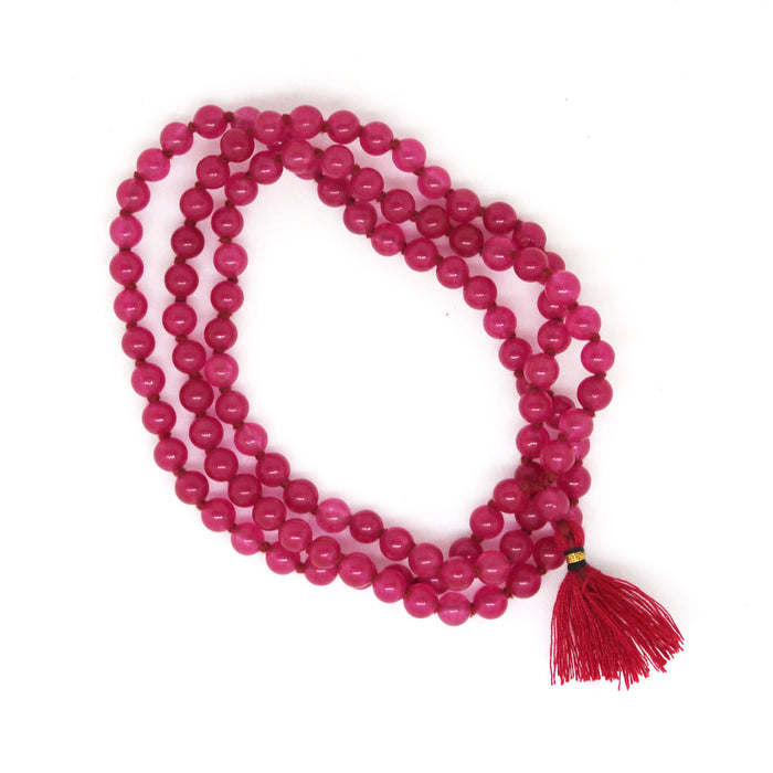 Certified Pink Hakik Mala 108 Beads