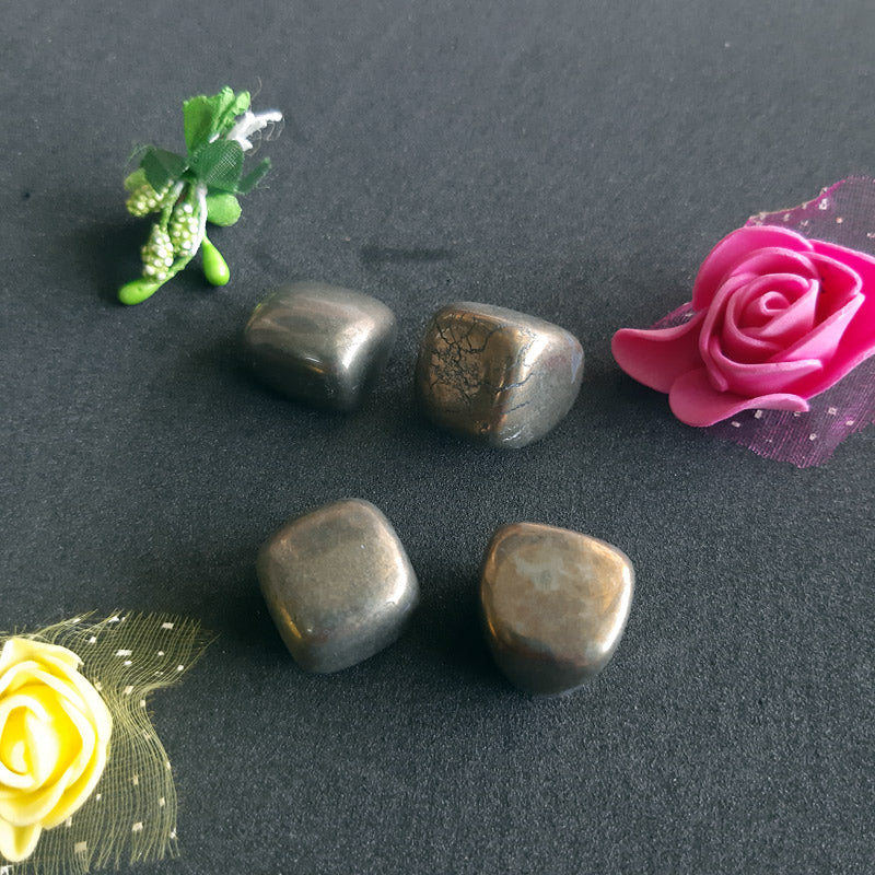Pyrite Tumbled Stone for Prosperity and Warding off Negativity