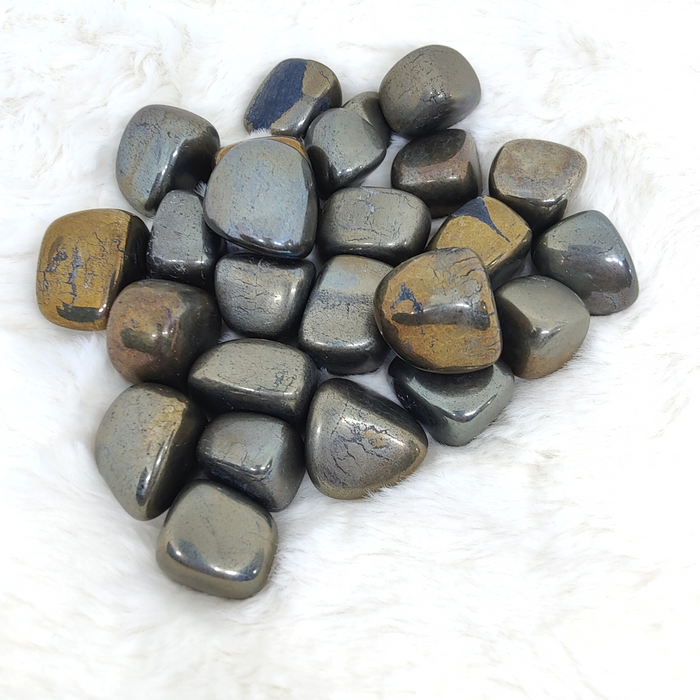 Pyrite Tumbled Stone for Prosperity and Warding off Negativity