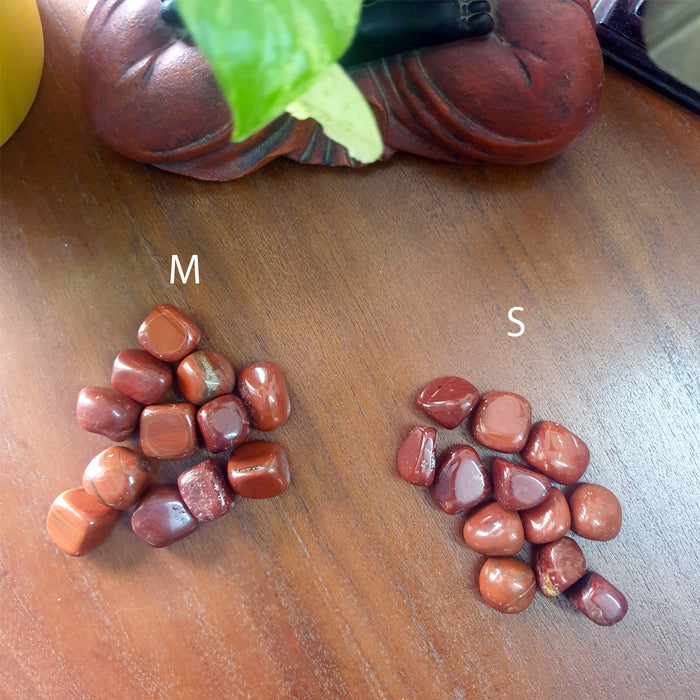 Red Jasper Tumbled Stone for Nurturing, Grounding and Stabilizing