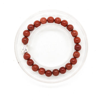 Certified & Energised Red Jasper Bracelet with Buddha Charm for Strength, Protection and Courage