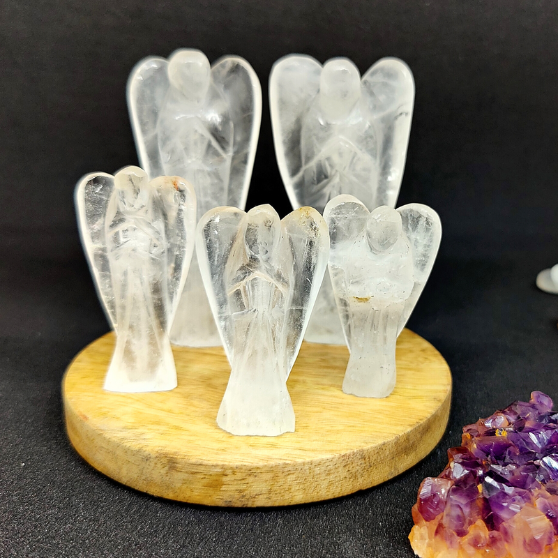 Clear Quartz Angel for Enhance Psychic Abilities - Amplifier