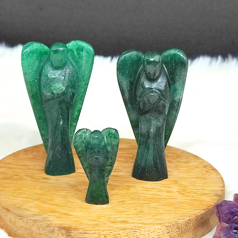Green Jade Angel for Wealth & Abundance