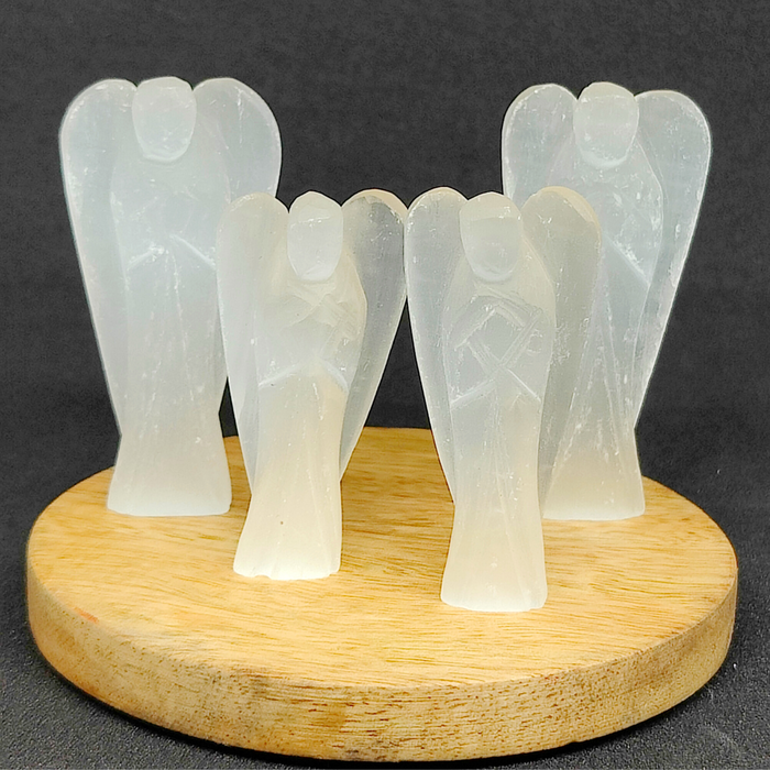 Selenite Angel for Protection, Spiritual Connection & Peace