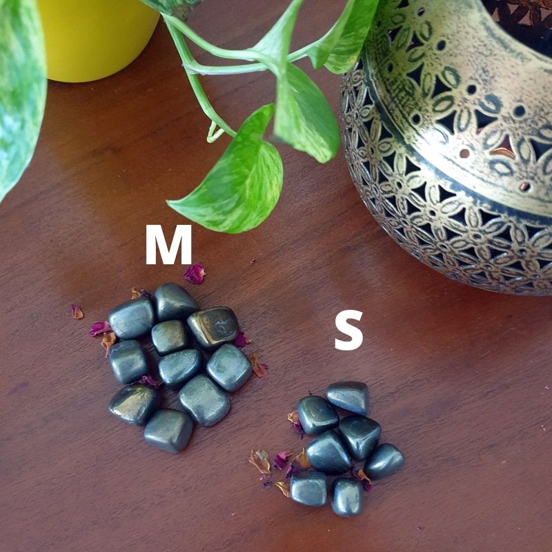 Pyrite Tumbled Stone for Prosperity and Warding off Negativity
