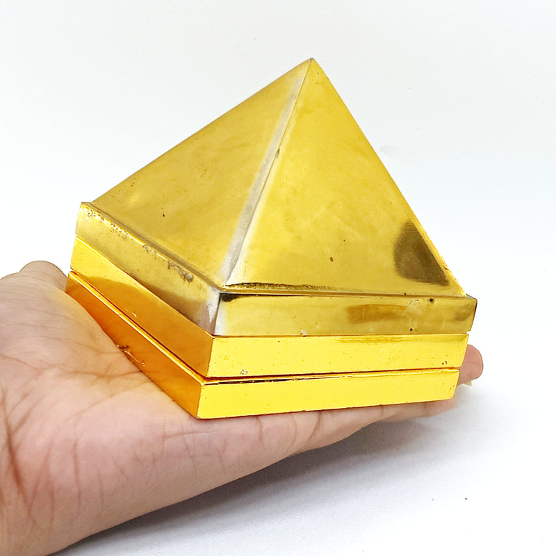 Three Layer Vastu Pyramid with Vastu Devta Yantra for Positive Energy