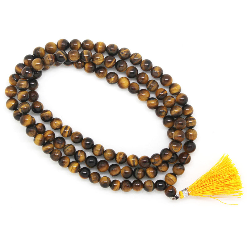 Tiger Eye Stone Mala 108 Beads