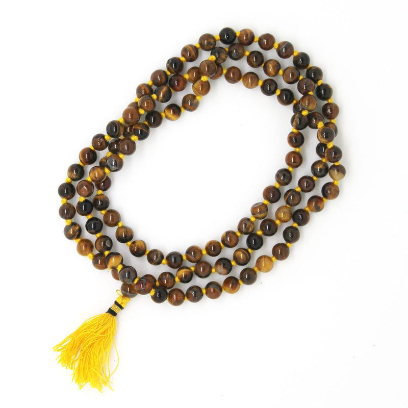 Tiger Eye Stone Mala 108 Beads