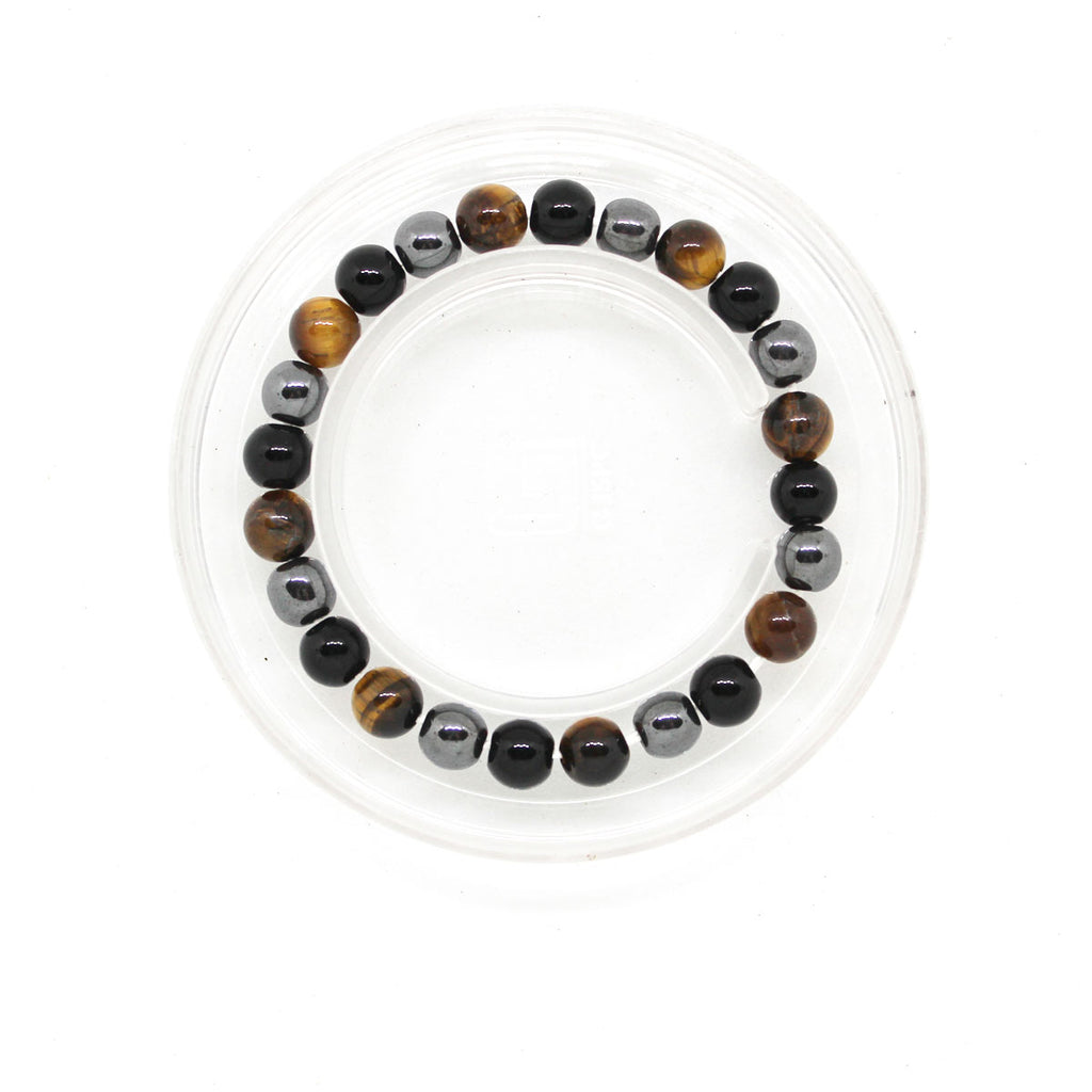 Buy Hijet Hematite Round Bead Stretch Bracelet 8 Long Balancing Positive  Energy Harmony Luck Natural Genuine Authentic Fashion Online in India - Etsy