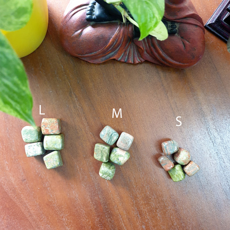Unakite Tumbled Stone for Balance and Spiritual Enhancement